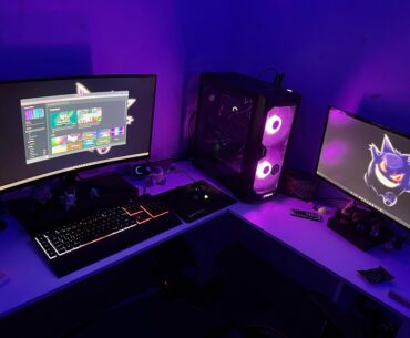 My current setup, not the worst but it could be better. Got a larger monitor so I can no longer fit them side by side, will be customising my setup more when I move out