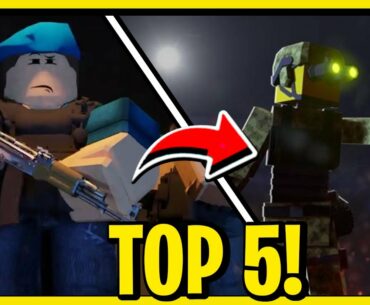 Top 5 Shooting Games on ROBLOX! (2022)