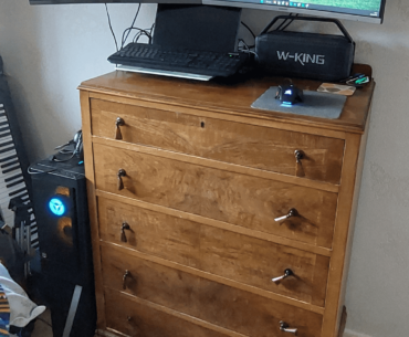 Been using an early 20th century French dresser as a standing desk for the last 6 months.