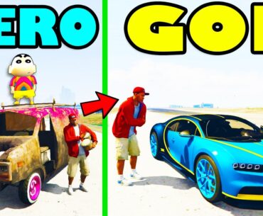 Franklin Upgrading ZERO To GOD SPORTS CAR in GTA 5 | SHINCHAN and CHOP