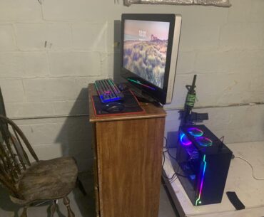 Basement gaming area