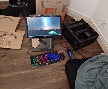 Just moved, had to improvise