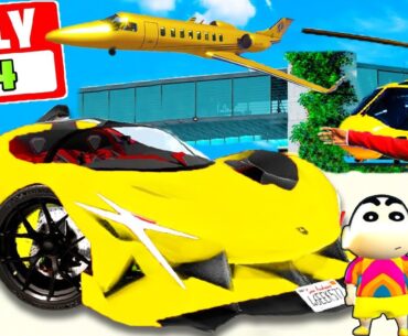 Franklin Buying EVERYTHING For $4 in GTA 5 | SHINCHAN and CHOP