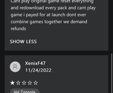 Why are the reviews like this on Xbox