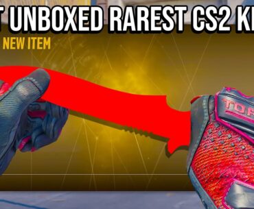 "my friend just unboxed the rarest CS2 knife"