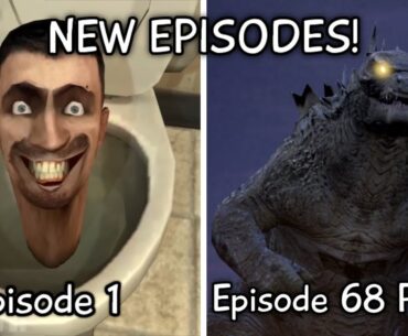 Skibidi Toilet 1 - 68 Part 2 ALL Episodes REVERSED (60 FPS REMASTERED) GODZILLA (Episode 68 Part 2?)