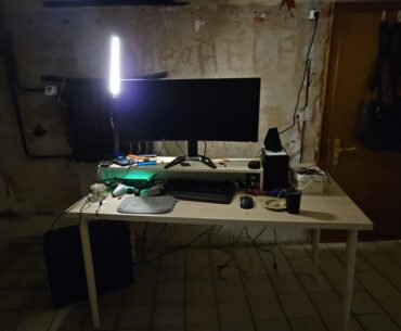 Battlestation while renovating the room