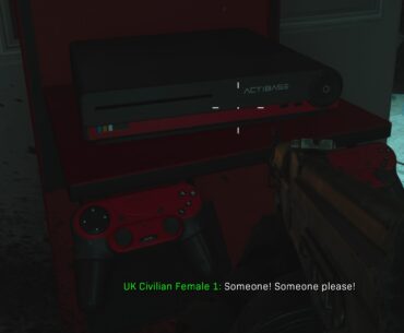 It would be so cool if Acti put a real ps4 for PS version, and a real Xbox One for Xbox version. Screenshot is from a first London mission