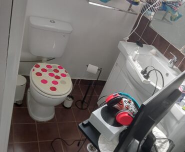 The wifi connection is only fast in my bathroom. One must improvise and adapt.