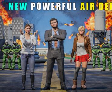 GTA 5 : NEW POWERFUL AIR DEFENCE FOR FAMILY || BB GAMING