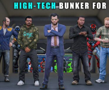 GTA 5 : MICHAEL'S NEW HIGH-TECH BUNKER FOR TEAM || BB GAMING