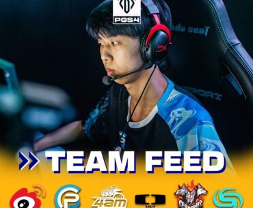 Team Feeds for PGS 4 Group Stage Day 1: SQ, CES, WBG, PeRo, 4AM, DK