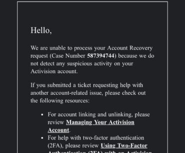 Account recovery not working ?