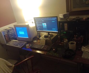 My shitty retro test rig + workstation