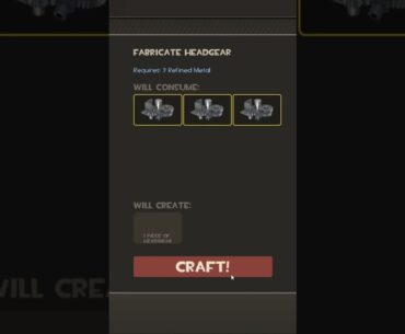 crafting tf2 hats everyday day I Day 11. #tf2 #teamfortress2 #tf2hats