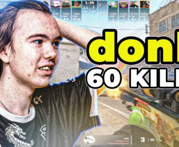 CS2 POV | DONK ON FIRE🔥 60 KILLS! Faceit Ranked (DUST2) Voicecomms 60-27