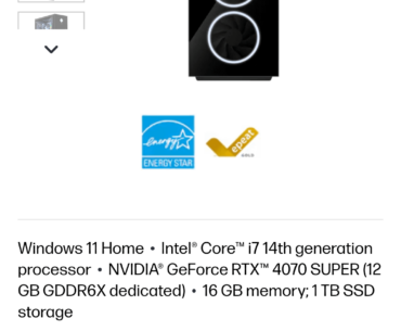 Are these good specs? Comparing to series x and PS5 because this will be my first PC.