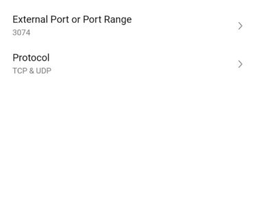 MW3 port forwarding