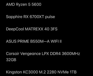 What would you change? Pc build