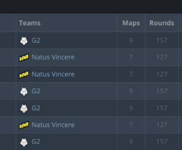 The top 7 players of the event are all from Navi or G2