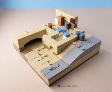 Made a Lego microscale Dust 2 A-site diorama!