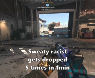 Sweaty racist gets dropped 5 times in 1 min