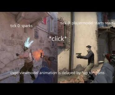 All the differences between CS2 and CSGO death animation (synchronized correctly)