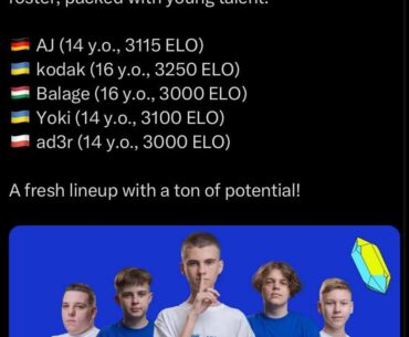 NaVi Youth announce new roster