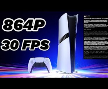 PlayStation 5 Pro Is CPU Bottlenecked. 864P And 30 FPS Gaming.