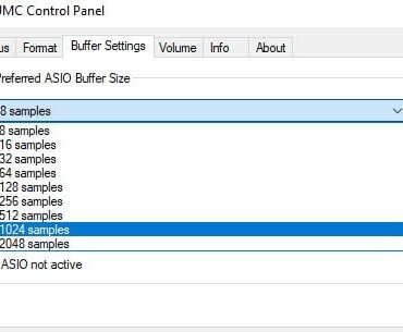 For those using external audio interfaces - buffer size matters