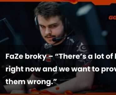 FaZe broky – “It's just Falcons. We wanna beat the Top 5 teams, and I wanna play well against them."