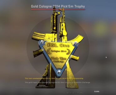 Value of ESL Cologne 2014 Golden Pick ‘Em Trophy?