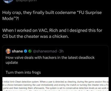 Ex Valve dev reacts to Deadlock’s new feature….CS is really the child they resent