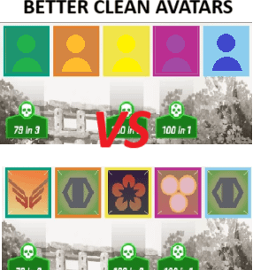 Please change the clean avatars to something more easily read (default ones are logicless)