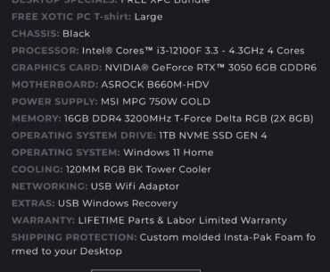 My first gaming pc, are these decent specs? All I could afford rn but looking to upgrade in the next year if I enjoy it as much as I feel I am going to. I know 32gb would be better.