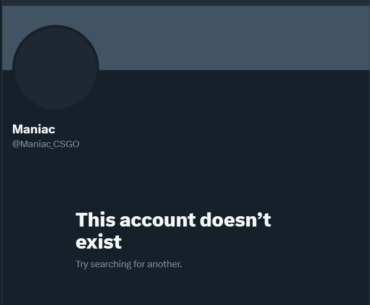 Maniac seems to have deleted his Twitter