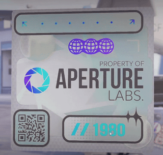 Portal sticker from Workshop.