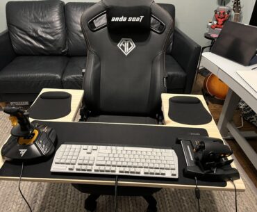 DIY gaming chair tray for HOTUS and PC gaming