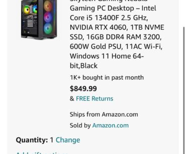 Is this PC decent, I’m on a budget so I’m looking for a pre built around $900, is there better pcs out there?