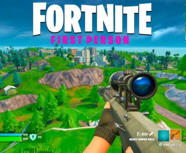 The NEW FIRST PERSON Mode in Fortnite! (New Update)