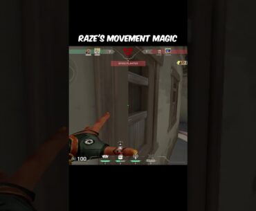 Raze's Movement Magic #shorts #valorant #befake