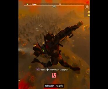 Emoting mid ragdoll to reduce impact - Helldivers 2 #shorts #helldivers #helldivers2 #games