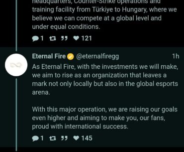 Eternal fire moves to Hungary