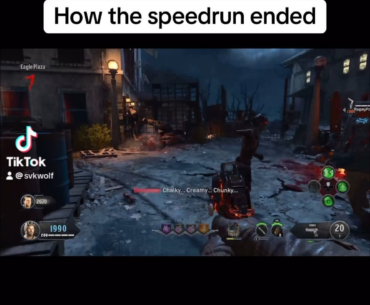 How the speed run ended