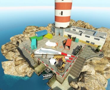 de_lighthouse, a defusal map set on an offshore island I just released on the steam workshop.