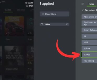 How to find 120 FPS games on Xbox Series X and S